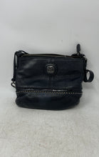 Load image into Gallery viewer, Brighton Womens Demi Mini Black Leather Studded Inner Pockets Crossbody Handbag
