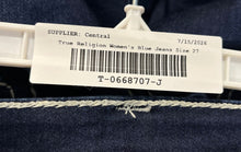 Load image into Gallery viewer, True Religion Womens Blue Denim Dark Wash Back Flap Pockets Skinny Jeans Size 27
