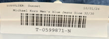 Load image into Gallery viewer, Michael Kors Mens Blue Stretch Pockets Denim Straight Leg Jeans Size 32/30
