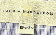 Load image into Gallery viewer, John W. Nordstrom Mens Light Blue Cotton Long Sleeve Dress Shirt Size 15.5
