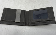 Load image into Gallery viewer, Travando Mens Austin Black Leather Money Clip RFID Blocking Slim Bifold Wallet
