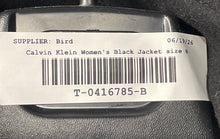 Load image into Gallery viewer, Calvin Klein Womens Black Double-Breasted Peacoat Jacket Size 8 With Tag
