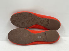 Load image into Gallery viewer, Authentic Tory Burch Womens Reva Orange Suede Slip-On Ballet Flats Size 5M Worn
