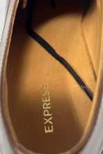 Load image into Gallery viewer, Express Mens Brown Leather Round Toe Lace-Up Derby Dress Shoes Size 9
