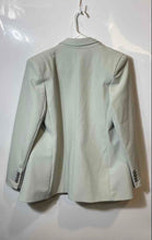 Load image into Gallery viewer, Express Womens Mint Green Supersoft Twill Stretch Double-Breasted Blazer Size M
