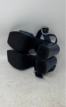 Load image into Gallery viewer, Marc Fisher Womens Blue Leather Buckle Square Toe Platform Heels Size 6 M
