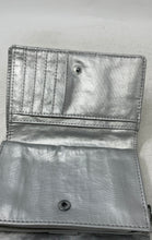 Load image into Gallery viewer, Kipling Womens Pixi Metallic Gray Multiple Credit Card Slots Trifold Wallet
