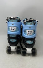 Load image into Gallery viewer, Papaison Kids Blue Black Ratchet Buckle Ankle Roller Skates Size 3Y-6Y
