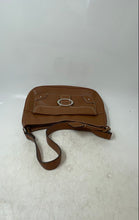 Load image into Gallery viewer, Anne Klein Womens Brown Faux Leather Charm Inner Pocket Medium Shoulder Bag
