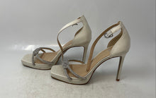 Load image into Gallery viewer, Vince Camuto Womens Klaresia Ivory Embellished Ankle Strap Heels Size 8.5M
