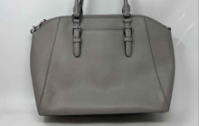 Load image into Gallery viewer, Michael Kors Womens Gray Leather Bottom Studs Shoulder Strap Satchel Handbag
