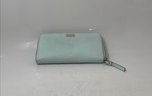 Load image into Gallery viewer, Kate Spade Womens Newbury Lane Neda Light Green Leather Zip-Around Wallet
