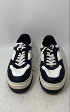 Load image into Gallery viewer, Zara Mens Black White Leather Lace-Up Low Top Sneaker Shoes Size 11
