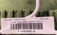Load image into Gallery viewer, J. Crew Womens Green Cotton Long Sleeve Ribbed Mock Neck Pullover Sweater Size S
