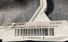 Load image into Gallery viewer, Banana Republic Womens Sloan Gray Pockets High-Rise Flat Front Dress Pants Sz 6
