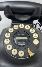 Load image into Gallery viewer, PF Product RJ11C Flash Redial Grand Phone Black Retro Style Telephone Not Tested

