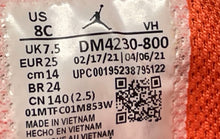 Load image into Gallery viewer, Nike Unisex Baby Air Jordan 1 Mid SE DM4230-800 White Orange Sneaker Shoes Sz 8C
