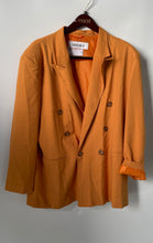 Load image into Gallery viewer, ASOS Womens Orange Notch Lapel Double Breasted Six-Button Blazer Size 8
