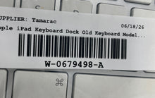 Load image into Gallery viewer, Apple iPad Model A1359 White QWERTY Old Keyboard Dock Not Tested
