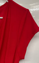 Load image into Gallery viewer, INC International Concepts Womens Varsity Red Faux Wrap Dress Size M With Tag
