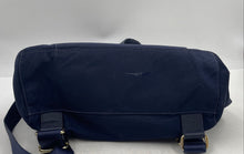 Load image into Gallery viewer, Authentic Tory Burch Womens Blue Inner Pocket Adjustable Strap Backpack Stained
