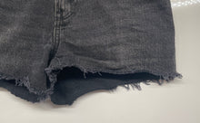 Load image into Gallery viewer, Abercrombie &amp; Fitch Womens Black Denim High-Rise Relaxed Cutoff Shorts Sz 24/00
