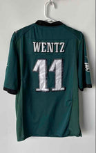 Load image into Gallery viewer, Nike Mens Green NFL Philadelphia Eagles Carson Wentz #11 Football Jersey Size S
