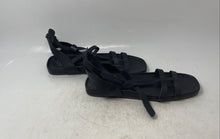 Load image into Gallery viewer, Franco Sarto Womens Black Open Toe Flat Gladiator Sandals Size 8.5
