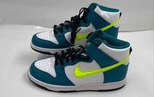 Load image into Gallery viewer, Nike Kids Dunk High DB2179-109 White Blue Leather Lace-Up Sneaker Shoes Size 7Y
