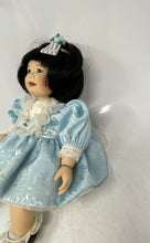 Load image into Gallery viewer, Marie Osmond Lin Asian Pacific Islander Porcelain Doll With Blue Outfit
