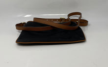 Load image into Gallery viewer, Michael Kors Womens Kempton Black Brown Adjustable Strap Zip Top Crossbody Bag
