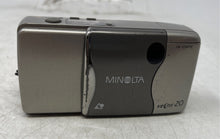 Load image into Gallery viewer, Minolta Vectis 20 Gray Built-In Flash Point &amp; Shoot Film Camera Not Tested
