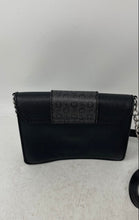 Load image into Gallery viewer, Guess Womens Black Faux Leather Magnetic Small Rectangle Crossbody Bag
