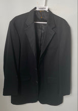 Load image into Gallery viewer, J.Ferrar Mens Black Long Sleeve Notch Collar Two-Button Blazer Size 38R
