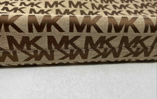 Load image into Gallery viewer, Michael Kors Womens Brown Signature Print Double Handle Shoulder Bag
