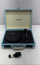 Load image into Gallery viewer, Crosley Cruiser Deluxe CR8005D-TU Blue 3-Speed Bluetooth Turntable Not Tested

