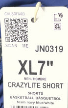 Load image into Gallery viewer, Adidas Mens Crazylite Blue Elastic Waist Basketball Sweat Shorts Sz XL With Tag
