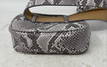 Load image into Gallery viewer, Calvin Klein Womens Gray White Snakeskin Leather Adjustable Strap Fanny Bag
