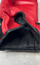 Load image into Gallery viewer, Red Black Martial Sports Equipment Adjustable Strap Boxing Gloves Pair
