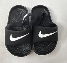 Load image into Gallery viewer, Nike Boys Kawa BV1094-001 Black Slip-On Open Toe Slide Sandals Size 5C
