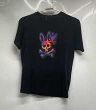 Load image into Gallery viewer, Psycho Bunny Boys Black Skull Print Cotton Short Sleeve T-Shirt Size 14-16/L
