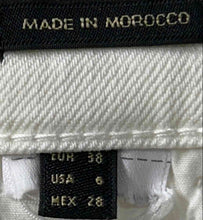 Load image into Gallery viewer, Massimo Dutti Womens Off-White Stretch Straight Leg Jeans Pants Size 6
