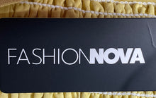 Load image into Gallery viewer, Fashion Nova Womens Yellow Sleeveless V-Neck Midi A-Line Dress Size S With Tag
