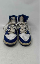 Load image into Gallery viewer, Nike Boys Air Jordan 1 High OG BG 575441-127 White Blue Sneaker Shoes Size 5.5Y
