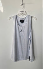 Load image into Gallery viewer, Jordan Mens White Sports Round Neck Sleeveless Tank Top Size Medium
