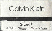 Load image into Gallery viewer, Calvin Klein Mens Black Collared Slim Fit Long Sleeve Dress Shirt Size XL
