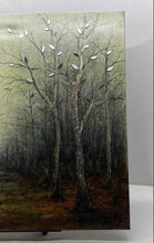 Load image into Gallery viewer, Home Decorative Stunning Large Mirrored Leaves Forest Canvas Wall Art Painting
