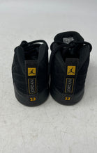 Load image into Gallery viewer, Nike Kids Air Jordan 12 Retro Black Yellow Lace-Up Sneaker Shoes Size 4C
