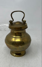 Load image into Gallery viewer, Vintage Collectible Brass Indian Priest Sadhu Kamandal Holy Water Pot Small
