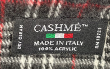 Load image into Gallery viewer, Cashme Unisex Multicolor Plaid Fringe Neck Warmer Rectangle Scarf
